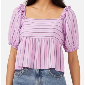 Riley & Rae Lilac Petal‎ Blouse Size XL
